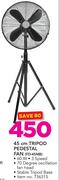 Logik Tripod Pedestal Fan FD-45MB-45cm