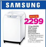 Samsung 13Kg White Top Load Washing Machine WA13F5S2UWW F