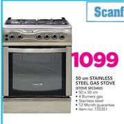Scanfrost 50cm Stainless Steel Gas Stove STOVE SFC5402
