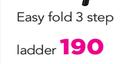 Home Quip Easy Fold  3 Step Ladder