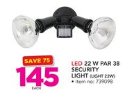 LED 22W Par 38 Security Light LIGHT 22W-Each