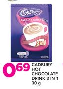 Cadbury Hot Chocolate Drink 3 In 1-30g
