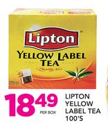 Lipton Yellow Label Tea-100's Per Box
