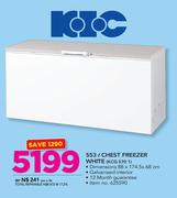 KIC 553Ltr Chest Freezer White KCG 570 1