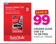 Sandisk Cruzer Glide USB 3.0 16GB PDQ