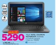 HP 15.6" Intel Celeron Notebook 15-AY032