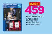 HP 652 Value Pack F6V25-24-8008-Each