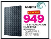Seagate 1TB 2.5" Expansion Hard Drive STEA 1000400