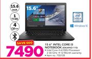 Lenovo 15.6" Intel Core i3 Notebook IDEAPAD 110