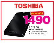 Toshiba 2.5" 2TB Hard Drive
