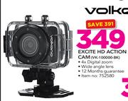 Volkano Excite HD Action Cam VK-100000-BK