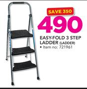 Home Quip Easy Fold 3 Step Ladder 