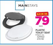 Mainstays Plastic Toilet Seat-Each