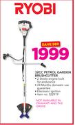Ryobi 32cc Petrol garden Brush Cutter