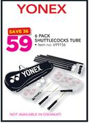 Yonex 6 pack Shuttlecocks Tube