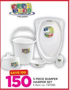Baby Care 5 Piece Bumper Hamper Set