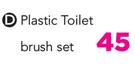 Addis Plastic Toilet Brush Set
