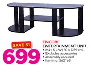 Encore Entertainment Unit-H41 5 X W130 X D39cm Excluding Accessories