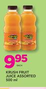 Krush Fruit Juice Assorted-500ml Each