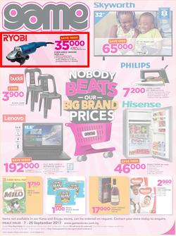 Game Nigeria : Nobody Beats Our Big Brand Prices (7 Sep - 20 Sep 2017), page 1