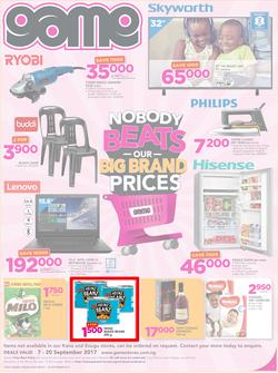 Game Nigeria : Nobody Beats Our Big Brand Prices (7 Sep - 20 Sep 2017), page 1