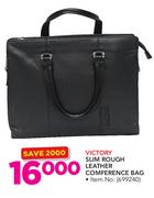 Victory Slim Rough Leather Conference Bag