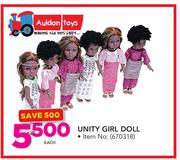 Auldon Toys Unity Girl Doll-Each