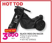 Hot Tod Black Ride On Racer-Each