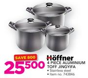 Hoffner 4 Piece Aluminium Toff Jingyifa