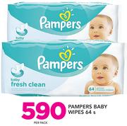  Pampers Baby Wipes-64s