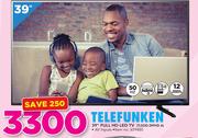 Telefunken 39" Full HD LED TV TLEDD-39FHD A