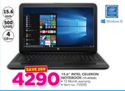 HP 15.6" Intel Celeron Notebook 15-AY032