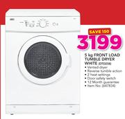 Defy 5Kg Front Load Tumble Dryer White DTD258