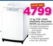 Samsung 13Kg Top Load Washing Machine White WA13F5S2UWW F