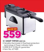 Salton 3Ltr Deep Fryer SDF-35