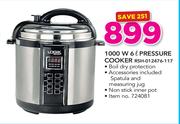 Logik 1000W 6Ltr Pressure Cooker RSH-012476-117
