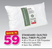 Always Home Standard Quilted Ball Fiber Pillow