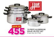 Hart 10 Piece Aluminium Solid Lid Pot Set