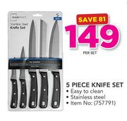 Mainstays 5 Piece Knife Set