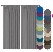 Mainstays 2 Pack Unlined Taped Curtain