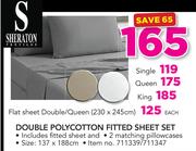 Sheraton Queen Polycotton Fitted Sheet Set