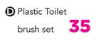 Addis Plastic Toilet Brush Set