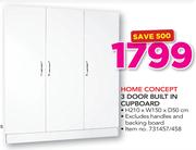 Home Concept 3 Door Built In Cupboard