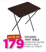 Folding Tray Table
