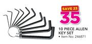 Fragram 10 Piece Allen Key Set