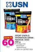 USN Sport Ener-G Hydration Drink Naarjie/Exo-500g Each