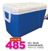 Camp Master 50Ltr Blue Cooler Box