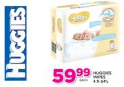 Huggies Wipes-4x64's Each