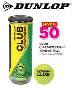 Dunlop Club Championship Tennis Ball