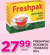 Freshpak Rooibos Teabags-80's Pack